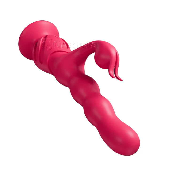 Hands-Free Suction Cup Massager - Dual Stimulation Waterproof Wellness