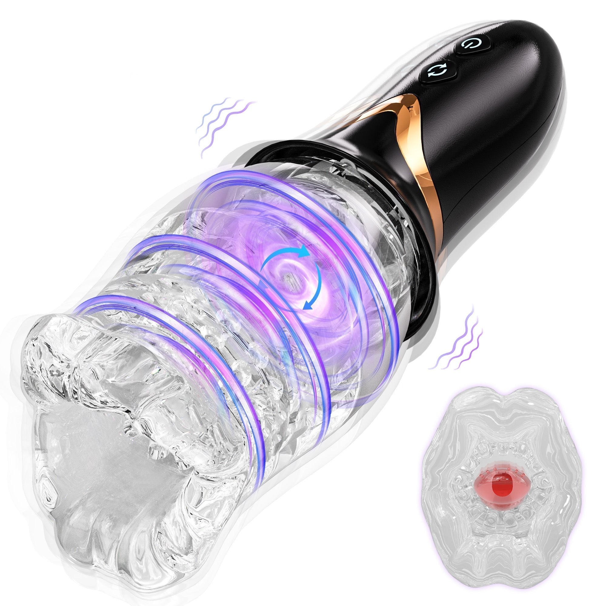 Elite 360° Rotating Stroker - Full-Spectrum Vibration Technology