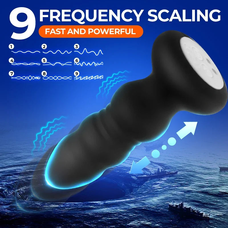 Advanced Vibrating Anal Plug - LED Light & Wireless Remote Control