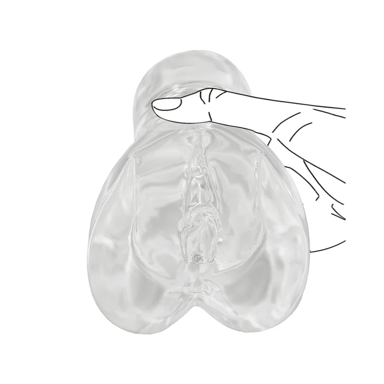 Transparent Manual Performance Stroker Plus - Enhanced Texture Trainer