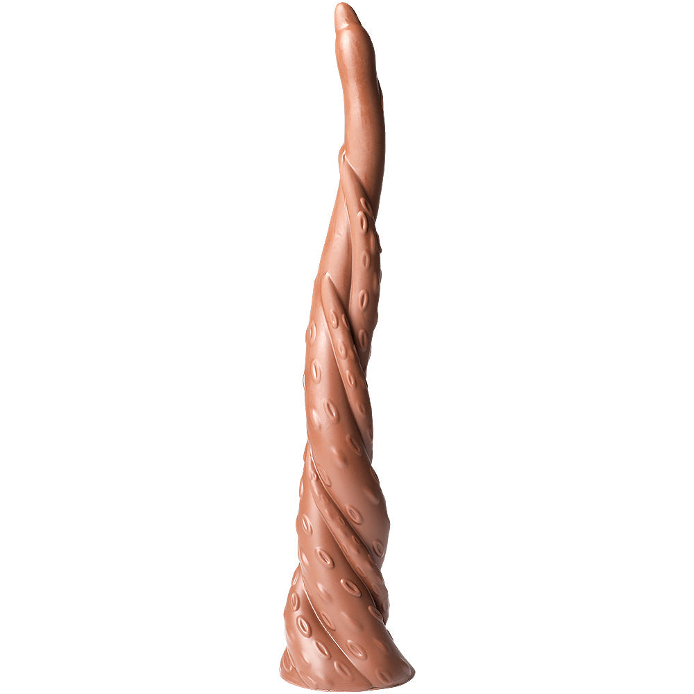 Elite 16-Inch Monster Spiral Massager - Super Long Textured Suction Base