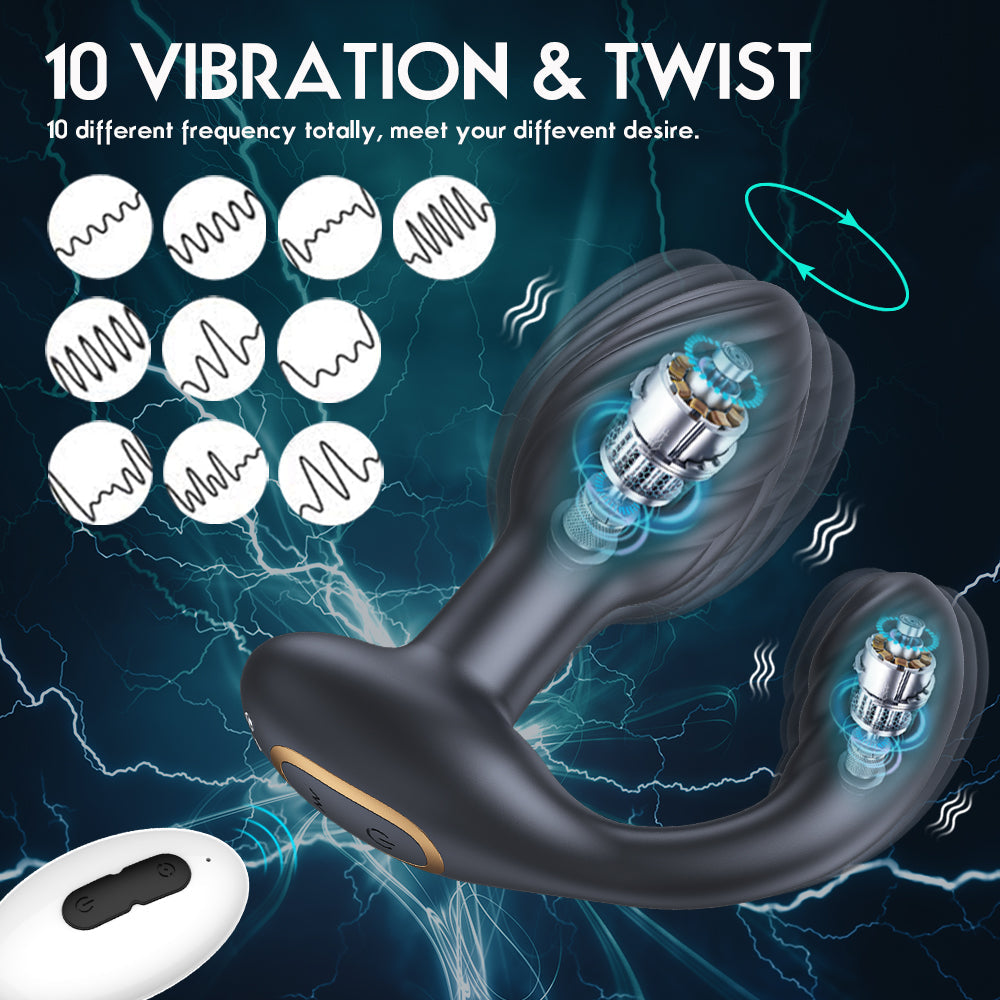 Rotating Anal Wellness Plug - Precision Vibration & Ergonomic Design