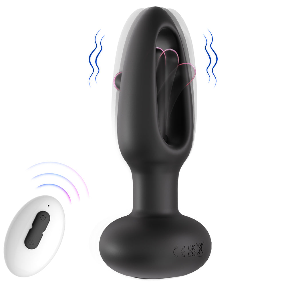 Portable Flapping Anal Wellness Plug - Discreet Vibrating Stimulation