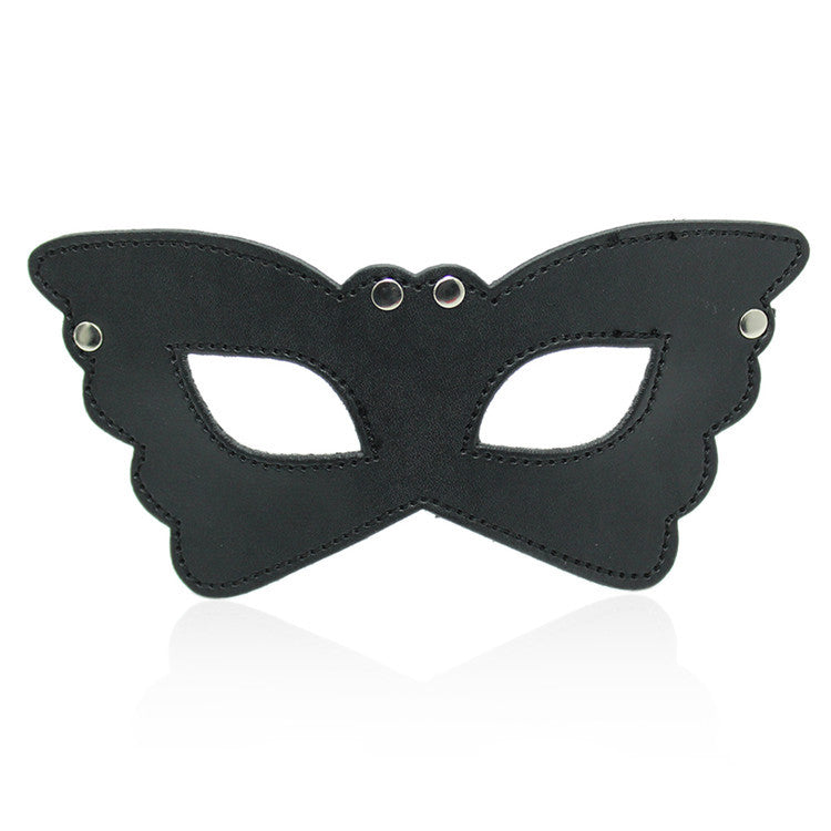 Elegant Leather Sensual Eye Mask - Soft Comfort for Intimate Anticipation