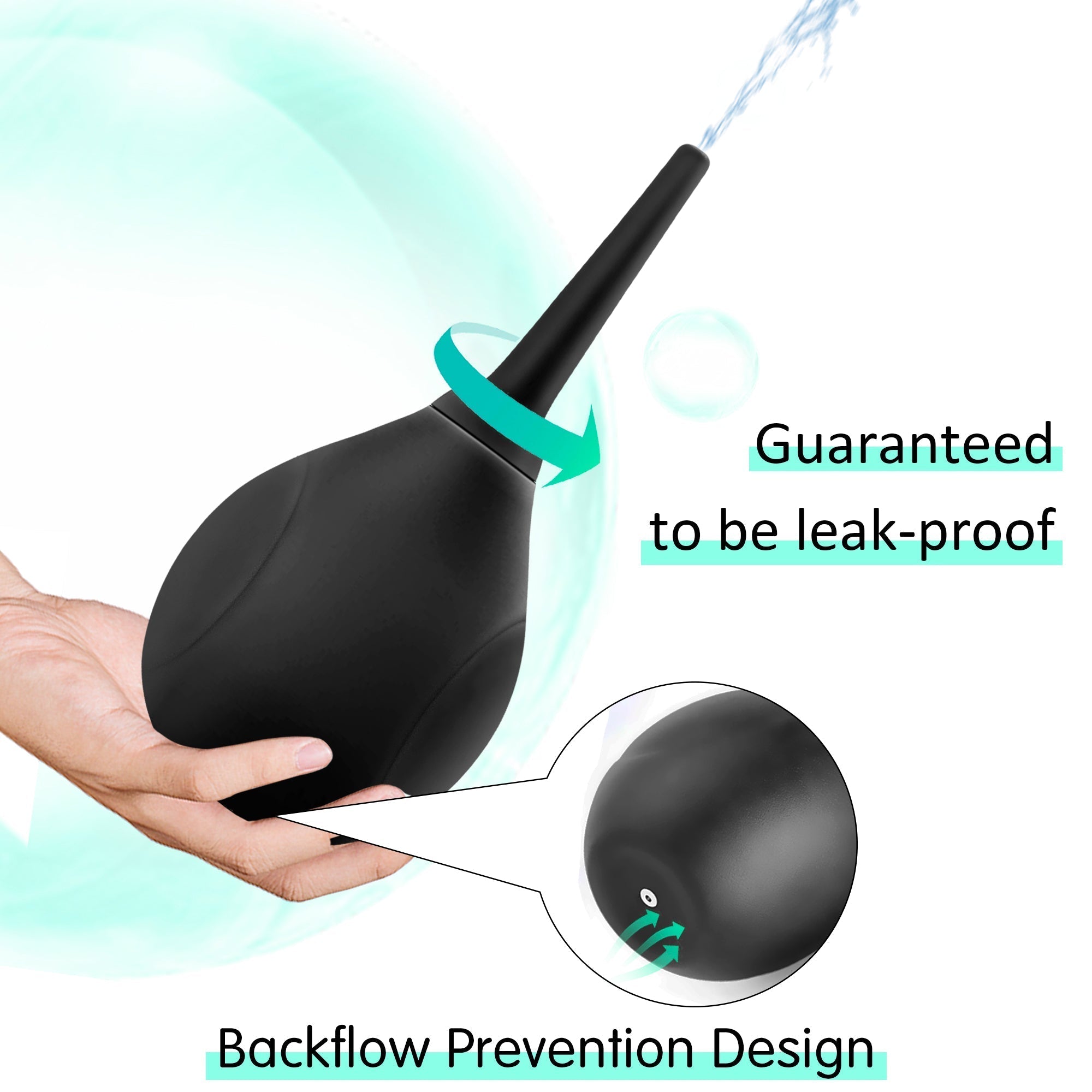 Premium Silicone Wellness Bulb - Hygienic Soft Nozzle for Anal Comfort