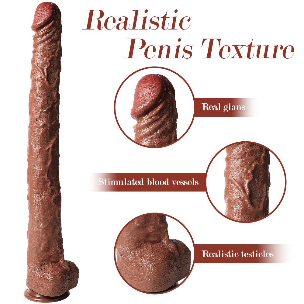 Premium 22-Inch Flexible Realistic Massager - Super Long Intimate Tool