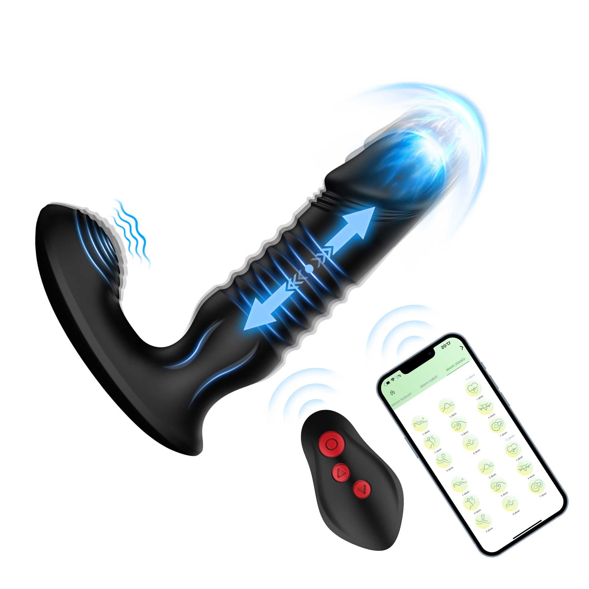 Professional Prostate Massager - Advanced Thrusting & Vibration Technology