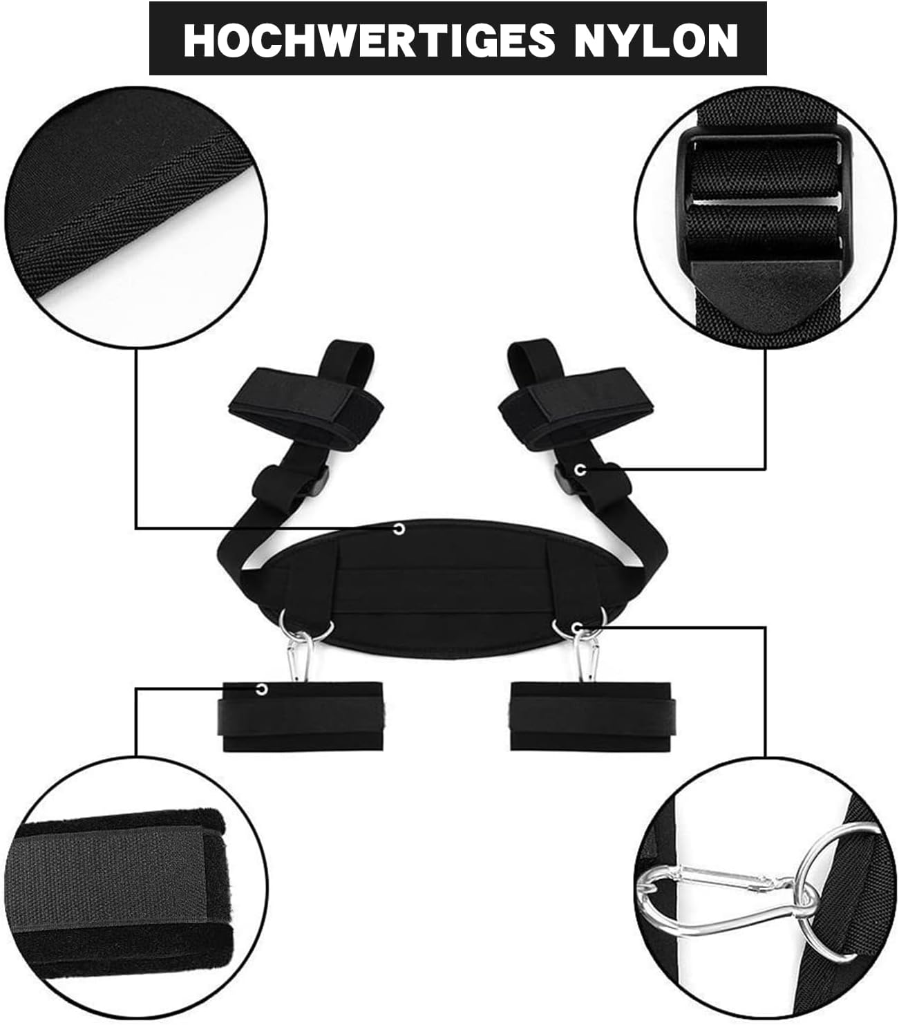 Elite Intimacy Restraint Set - Handcuffs & Ankle Restraints for Couples