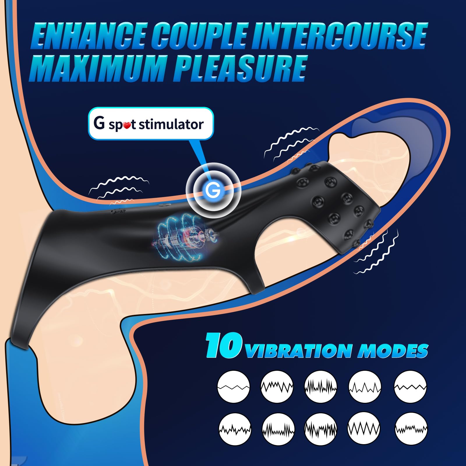 Triple-Vibration Performance Ring - Advanced Stamina & Intimacy Booster