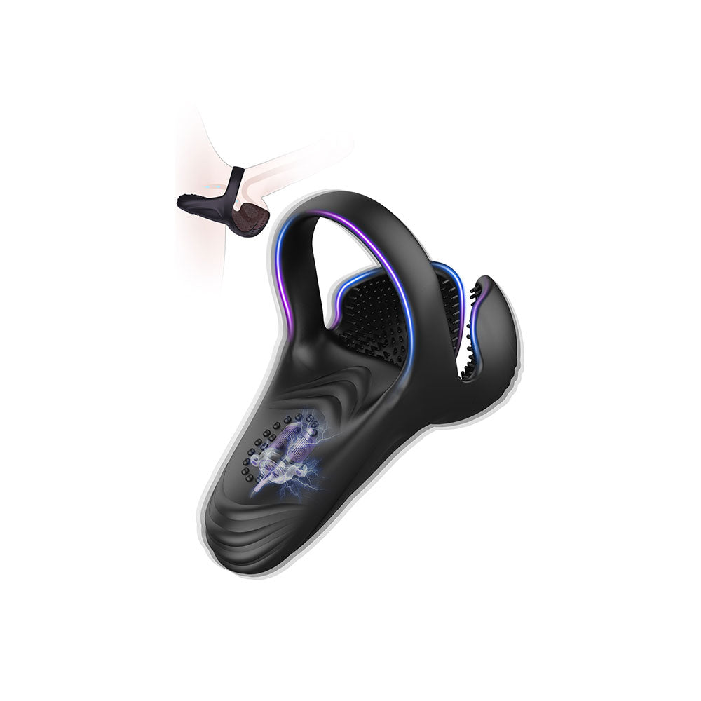 Elite Triple-Zone Performance Ring - Targeted Ball & Perineum Stimulation
