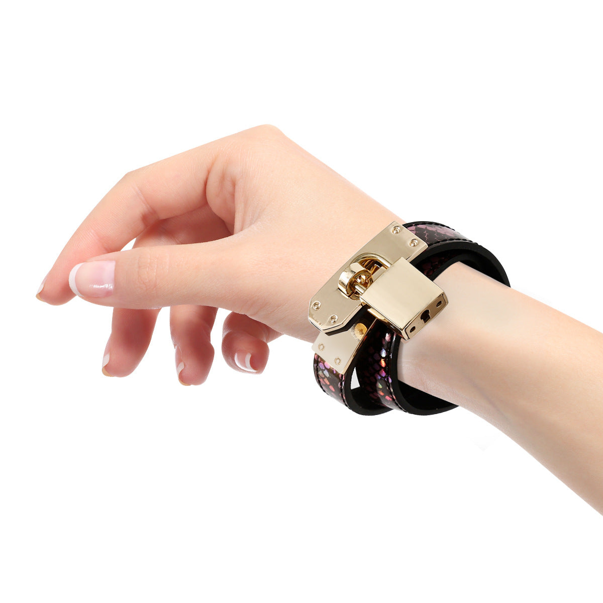 Exquisite 2-in-1 Leather Collar & Cuffs - Chic Bondage Set for Couples