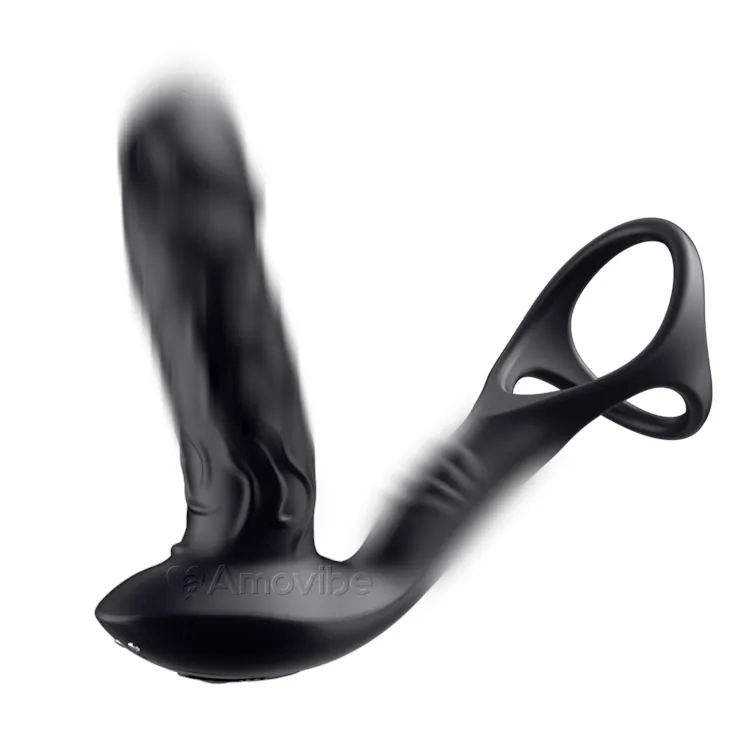 Wiggling Anal Wellness Massager - Integrated Performance Ring
