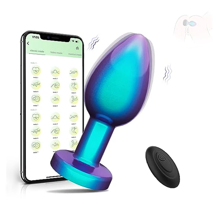 Smart App-Controlled Anal Plug - Discreet Vibrating Wellness Tool