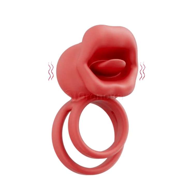 Seductive Mouth-Style Performance Ring - Targeted Vibrating Sensation