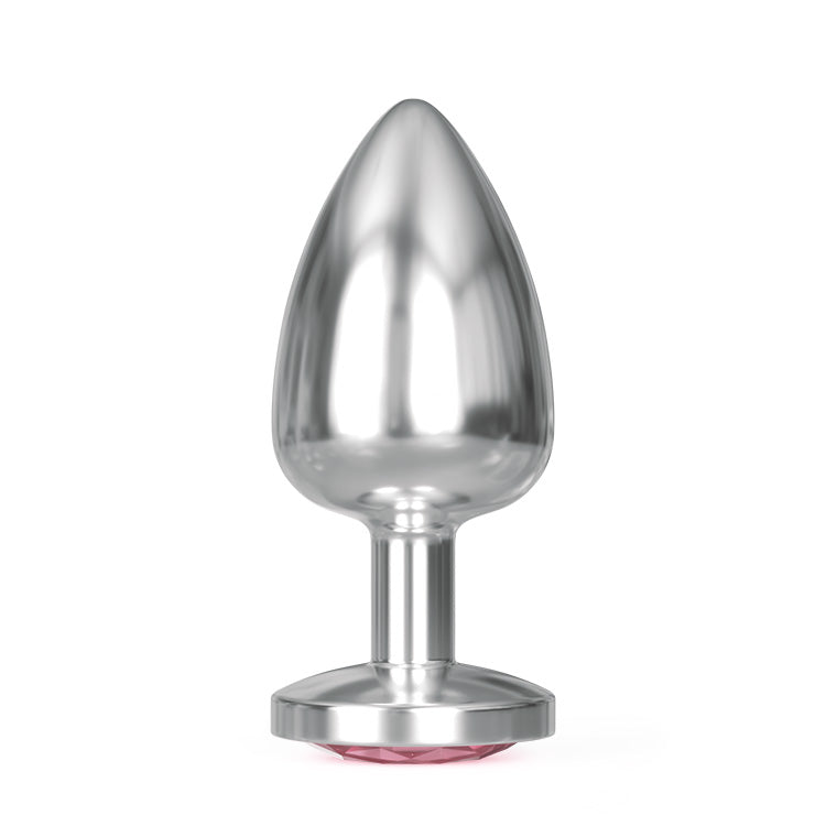 Luxurious 3-Piece Diamond Base Metal Plug Set - Elegant Wellness Kit
