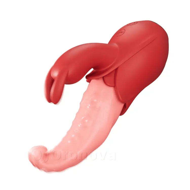 Whisper-Quiet 10-Mode Tongue Massager - Dual-Point Intimate Stimulation
