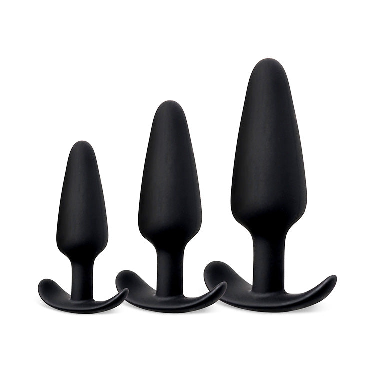 Elite 3-Piece Beginner Anal Wellness Set - Curved Base Comfort Design