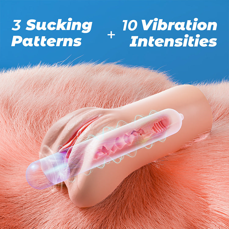 Elite Realistic Performance Stroker - High-Intensity Suction & Vibe