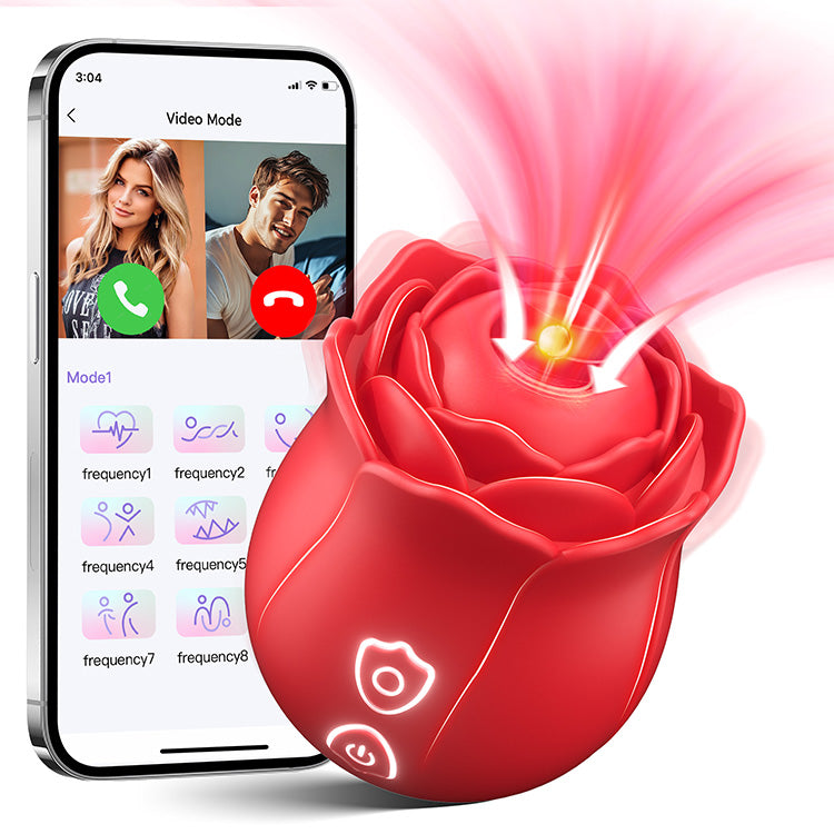 Smart Rosebud Suction Massager - App-Controlled Intimacy Technology
