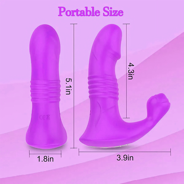 Smart App-Controlled Thrusting Massager - Realistic Texture & High Vibration