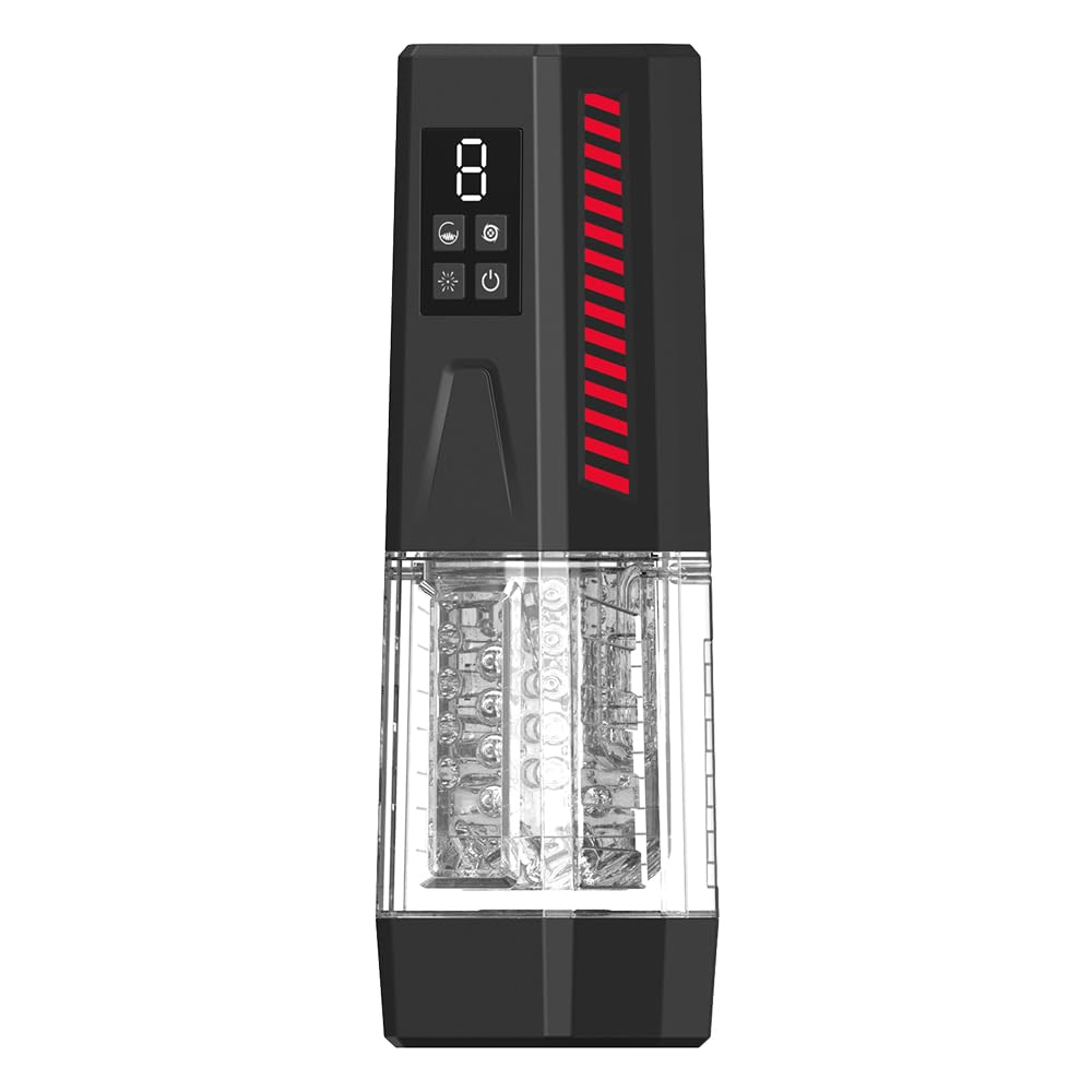 Precision One-Touch Male Stroker - Retractable Vibrating Stamina Trainer