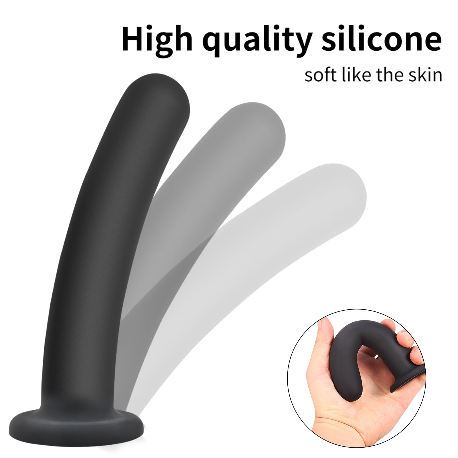 Premium Silicone Wellness Plug Kit - Suction Base for Targeted Intimate Play