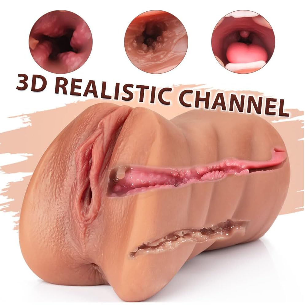 Premium 6.9-Inch Realistic Performance Stroker - 3-in-1 Lifelike Sensation